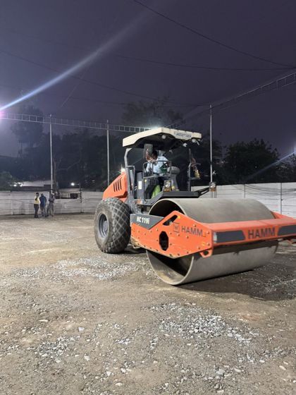 Compacting the base, past midnight