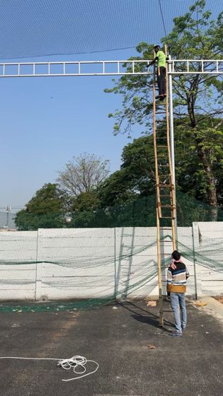Netting up, almost there